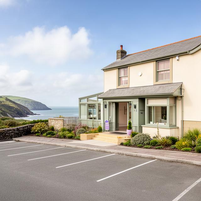 Day spa exterior in Saint Austell, Cornwall with a clear entrance and parking close by